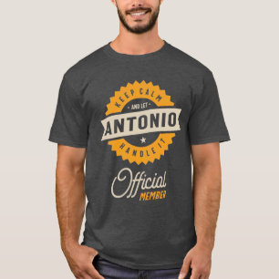 T-shirt Antonio Nom personnalisé Anniversaire Cadeau