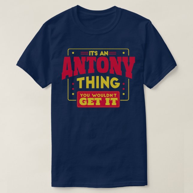 T-shirt Antony (Design devant)