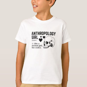 T-shirt Antropologie Fille comme une fille normale mais gl