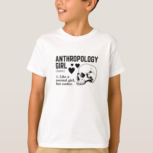 T-shirt Antropologie Fille comme une fille normale mais gl (Devant)
