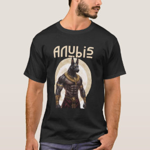 T-shirt Anubi Pharaon Hiéroglyphes de la Pyramide du Caire
