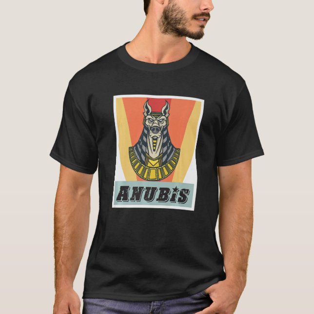 T-shirt Anubis Egyptologie Dieu de la mort Egypte Pharaon  (Devant)