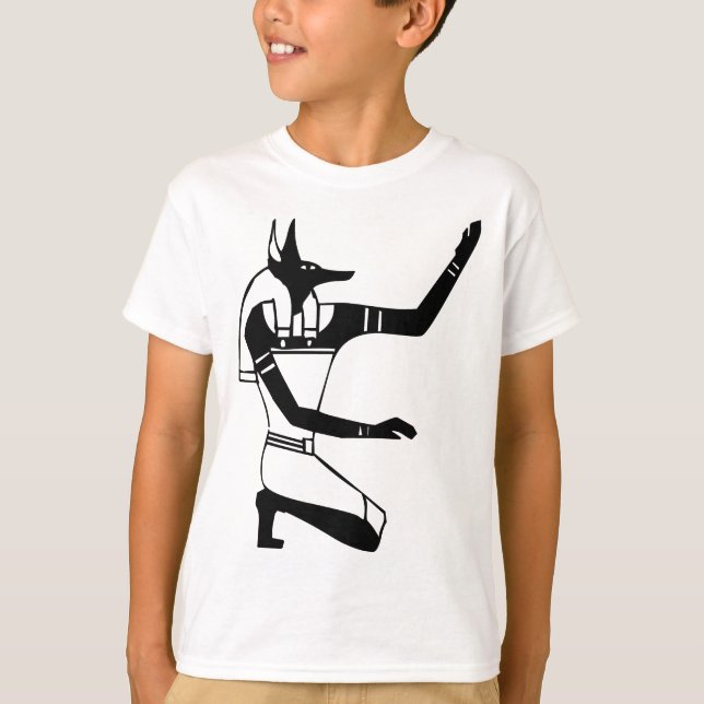 T-shirt Anubis, hiéroglyphe égyptien (Devant)