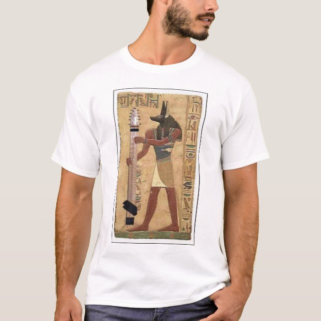 T-shirt anubis, le dieu de bâton (Devant)