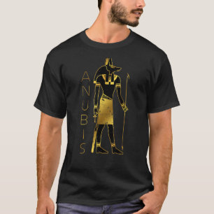 T-shirt Anubis noir et or