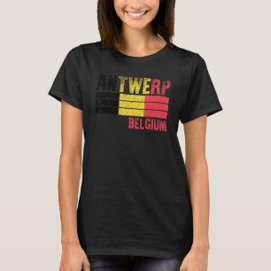 T-shirt Anvers Drapeau Belgique Belges Hommes Femmes Enfan