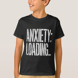 T-shirt Anxiété Chargement Drôle Réfléchissant Santé Menta