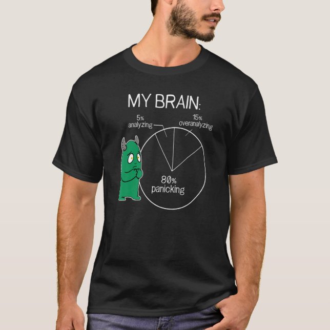 T-shirt Anxiety Panick Mode Overthinking (Devant)