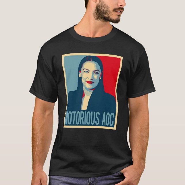 T-shirt AOC notoire l'Alexandrie Ocasio Cortez (Devant)