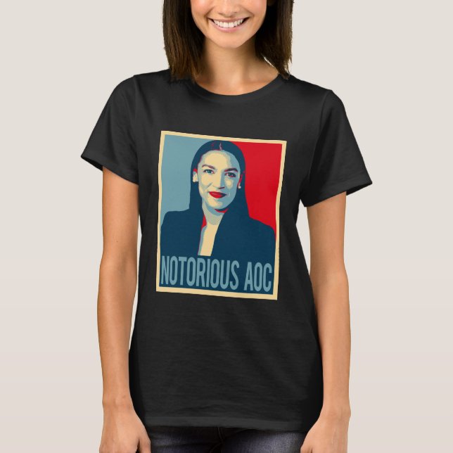 T-shirt AOC notoire l'Alexandrie Ocasio Cortez (Devant)