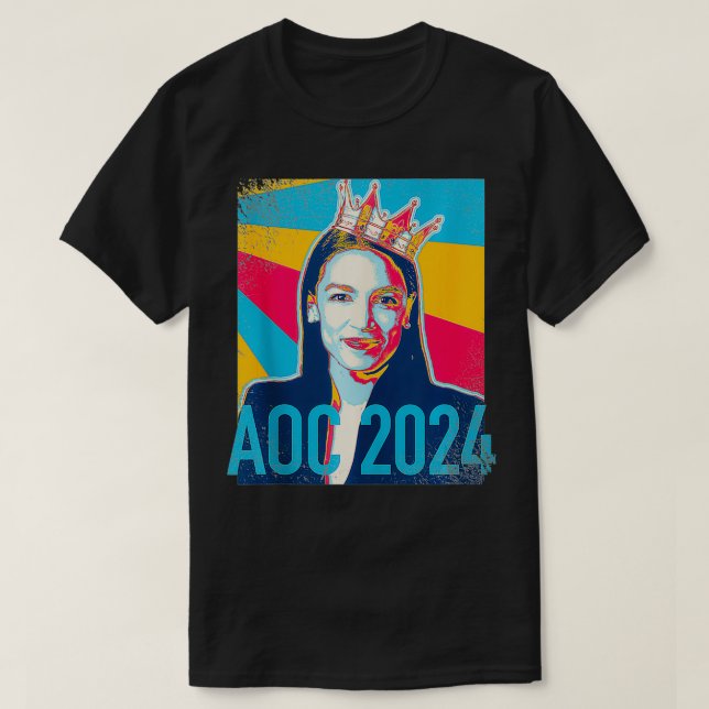 T-shirt AOC OcasioCortez Campagne présidentielle 2024 Noto (Design devant)