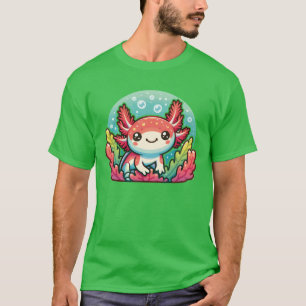 T-shirt Aolotl Animaux Mignons Kawaii Anime Drôle Aolotl a