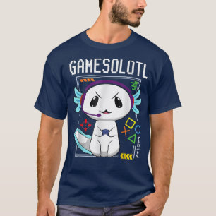 T-shirt Aolotl Gamesolotl Gamer Aolotl Jouer aux jeux vidé