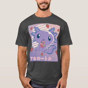 T-shirt Aolotl Lait fraise Retro Kawaii Japon Aolotl