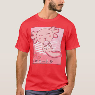 T-shirt Aolotl Lait fraise Retro Kawaii Japon Aolotl P