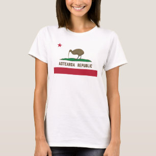 T-shirt Aotearoa République Kiwi Drapeau Nouvelle-Zélande