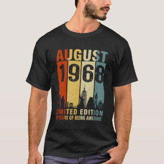 T-shirt Août 1968 55 Ans D'Être Impressionnant