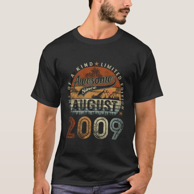 T-shirt Août 2009 14 14E Pour (Devant)