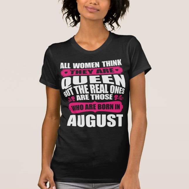 T-shirt Août femme d'anniversaire (Devant)