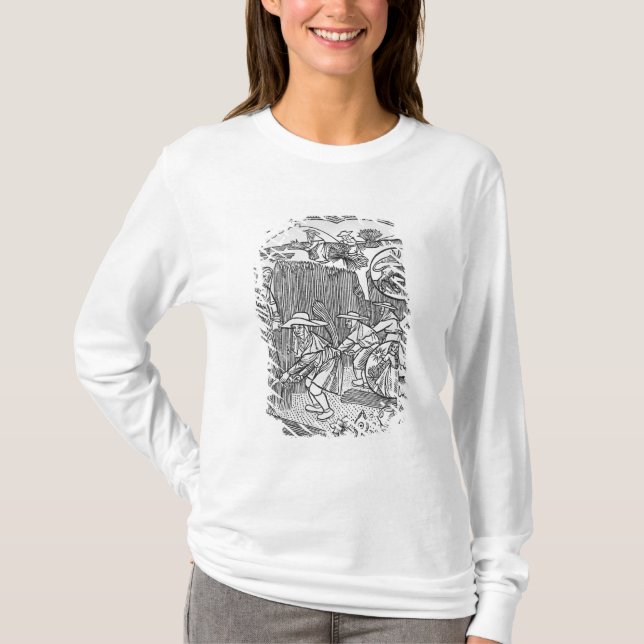 T-shirt Août, moissonnant, Lion (Devant)