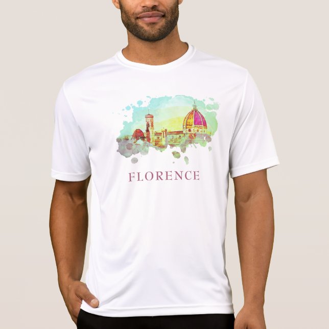 T-shirt ** AP12 Florence Panorama Italie Italie Italie (Devant)