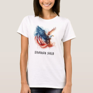 T-shirt *~* AP16 Détaillé Drapeau américain EAGLE USA