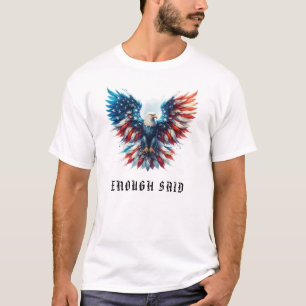 T-shirt *~* AP16 Drapeau américain détaillé USA. AigLE