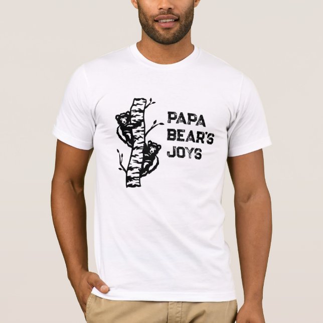 T-shirt *~* AP86 PAPA BEAR's JOYS - Fête des pères Cubs (Devant)