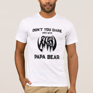 T-shirt *~* AP86 Roaring PAPA BEAR Moon Pines Fête des pèr
