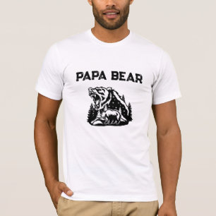 T-shirt *~* AP86 Roaring PAPA BEAR Stars Fête des pères