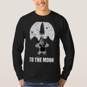 T-shirt Ape À La Lune Crypto Coin Rocket Crypto Nft