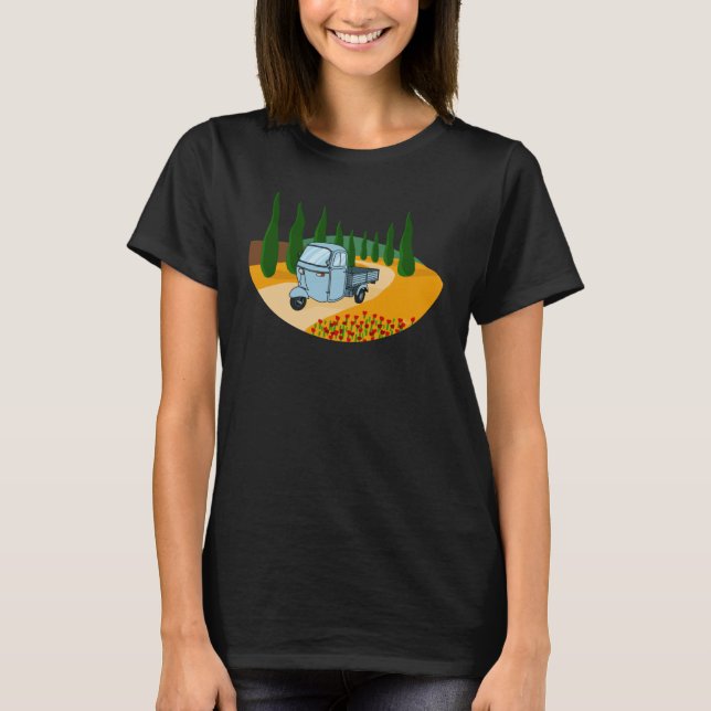 T-shirt Ape Classique Toscane Italie (Devant)