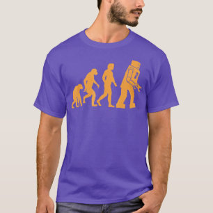 T-shirt Ape préhistorique de singe à l'homme à Robot Evolu