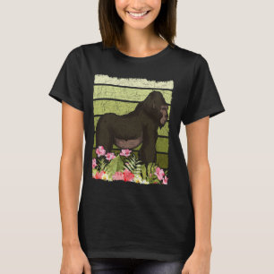 T-shirt Ape Tropical Singe Lover Gorilla Lover Retro Gori