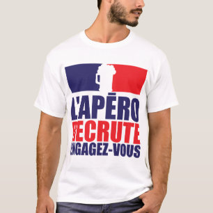 T-shirt apero recrute citation engagez alcool humour vous