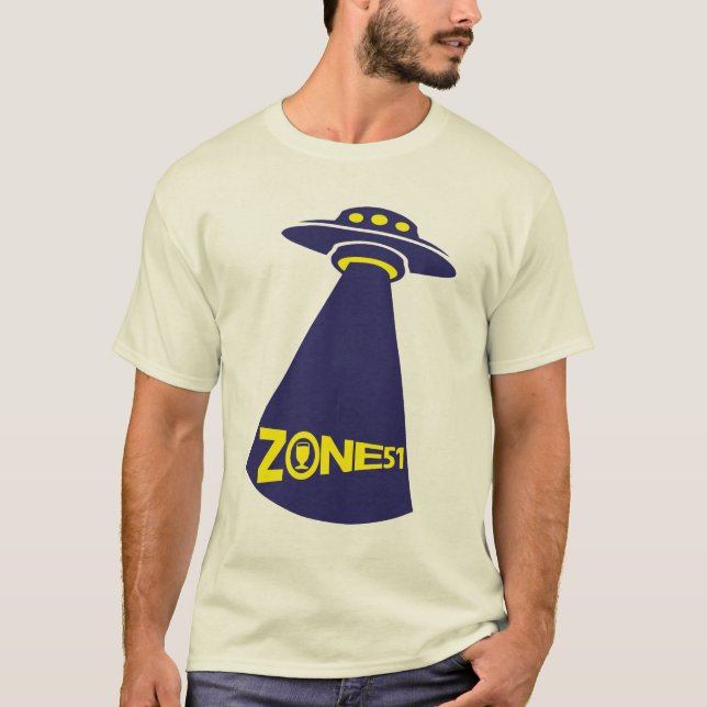 T-shirt apero zone 51 alcool soucoupe volante humour (Devant)