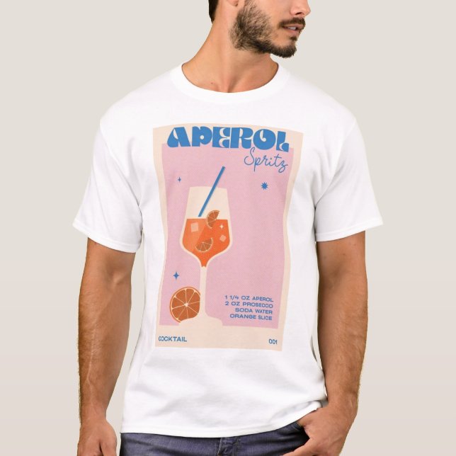 T-shirt Aperol Sprits Retro (Devant)