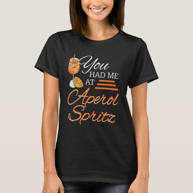 T-shirt Aperol Spritz Cocktail Party Alcool Boisson été (Devant)