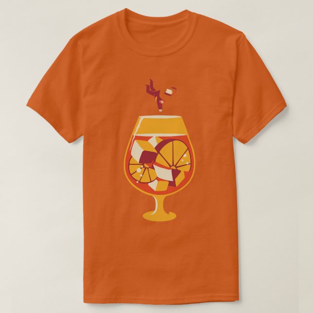 T-shirt Aperol Spritz Dive In Summer Design CEO par Tobe F (Design devant)