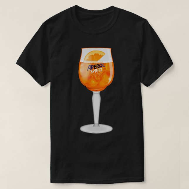T-shirt Aperol Spritz en verre (Design devant)