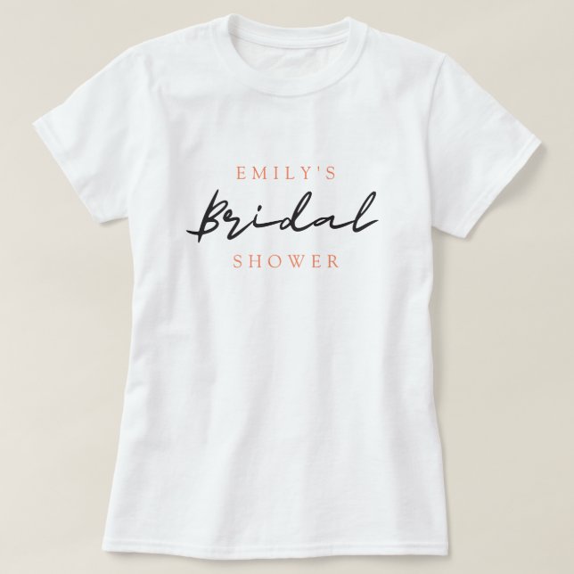T-shirt Aperol Spritz Floral Enterrement de Vie de Jeune F (Design devant)