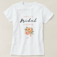 Aperol Spritz Floral Shower de Mariage