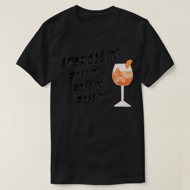 T-shirt Aperollin Rollin Été 2021 Aperol Spritz (Design devant)