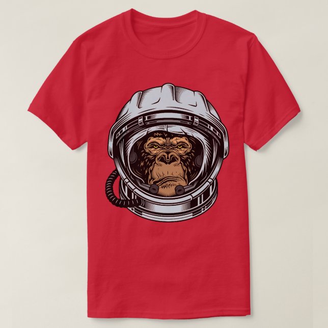 T-shirt Apes Ensemble Fort À La Lune Rétro Astronaut S (Design devant)
