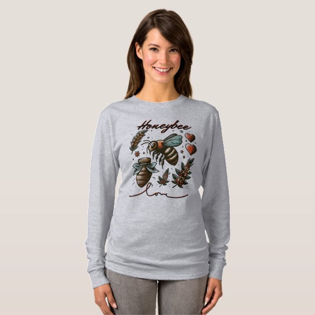 T-shirt Apiculture de la ruche de miel (Devant entier)
