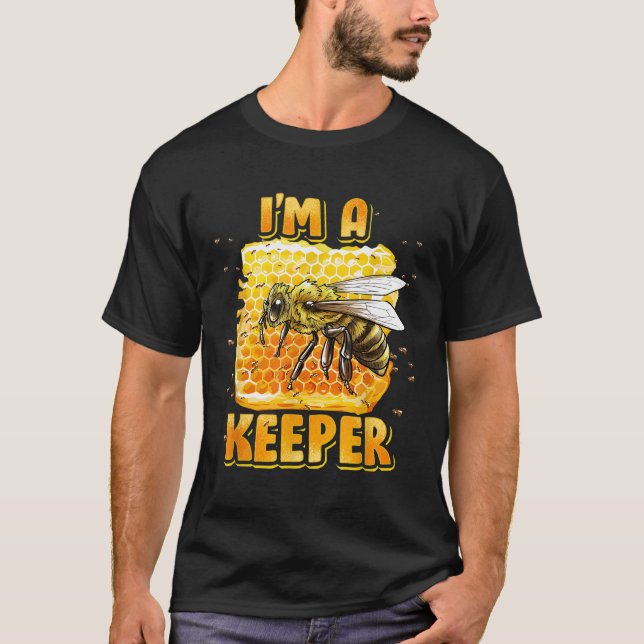 T-shirt Apiculture Je suis un gardien d'abeilles ruche d'a (Devant)