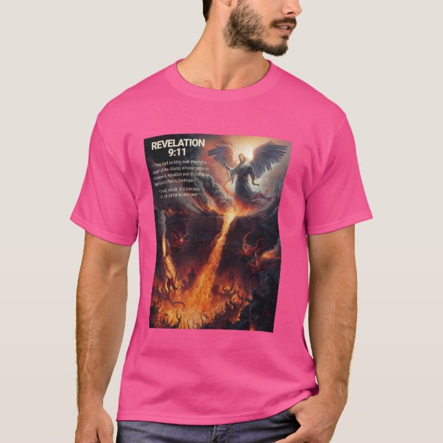 T-shirt Apocalypse 911 L'heure arrive C'est sur Mankin (Devant)