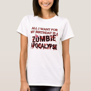 T-shirt Apocalypse de zombi d'anniversaire