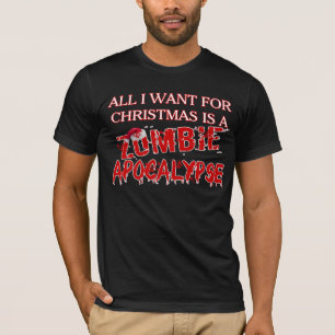 T-shirt Apocalypse de zombi de Noël