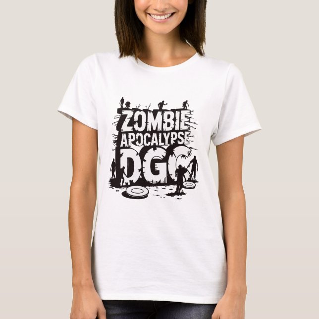 T-shirt Apocalypse Zombie Dgc Disc Golf Drôle Amateur de Z (Devant)